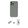 MARSİLYAN™- iPhone 13 Pro Max Kılıf Zirve Modern Özel Seri - Şeffaf Pasifik Cam Ekran Koruyucu + Shine Kamera Lens Koruma Cam - MI