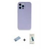 MARSİLYAN™- iPhone 13 Pro Max Kılıf Zirve Modern Özel Seri - Şeffaf Pasifik Cam Ekran Koruyucu + Shine Kamera Lens Koruma Cam - MI