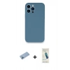 MARSİLYAN™- iPhone 13 Pro Max Kılıf Zirve Modern Özel Seri - Şeffaf Pasifik Cam Ekran Koruyucu + Shine Kamera Lens Koruma Cam - MI