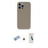 MARSİLYAN™- iPhone 13 Pro Max Kılıf Zirve Modern Özel Seri - Şeffaf Pasifik Cam Ekran Koruyucu + Shine Kamera Lens Koruma Cam - MI
