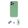 MARSİLYAN™- iPhone 13 Pro Max Kılıf Zirve Modern Özel Seri - Şeffaf Pasifik Cam Ekran Koruyucu + Shine Kamera Lens Koruma Cam - PE