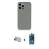 MARSİLYAN™- iPhone 13 Pro Max Kılıf Zirve Modern Özel Seri - Siyah 18D Cam Ekran Koruyucu + Rainbow Kamera Lens Koruma Cam - BZ