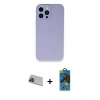 MARSİLYAN™- iPhone 13 Pro Max Kılıf Zirve Modern Özel Seri - Siyah 18D Cam Ekran Koruyucu + Rainbow Kamera Lens Koruma Cam - MI