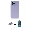 MARSİLYAN™- iPhone 13 Pro Max Kılıf Zirve Modern Özel Seri - Siyah 18D Cam Ekran Koruyucu + Renkli Kamera Lens Koruma Cam - TU