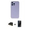 MARSİLYAN™- iPhone 13 Pro Max Kılıf Zirve Modern Özel Seri - Siyah 3D Antistatik Hayalet Cam Ekran Koruyucu + Raze Metal Kamera Lens - GD