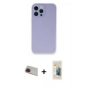 MARSİLYAN™- iPhone 13 Pro Max Kılıf Zirve Modern Özel Seri - Siyah 6D Mat Seramik Hayalet Nano Ekran Koruyucu + Rainbow Kamera Lens Koruma Cam - KI