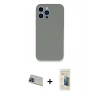 MARSİLYAN™- iPhone 13 Pro Max Kılıf Zirve Modern Özel Seri - Siyah 6D Mat Seramik Hayalet Nano Ekran Koruyucu + Rainbow Kamera Lens Koruma Cam - MI