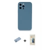 MARSİLYAN™- iPhone 13 Pro Max Kılıf Zirve Modern Özel Seri - Siyah 6D Mat Seramik Hayalet Nano Ekran Koruyucu + Shine Kamera Lens Koruma Cam - MI