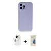MARSİLYAN™- iPhone 13 Pro Max Kılıf Zirve Modern Özel Seri - Siyah 6D Mat Seramik Hayalet Nano Ekran Koruyucu + Shine Kamera Lens - GD