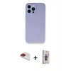 MARSİLYAN™- iPhone 13 Pro Max Kılıf Zirve Modern Özel Seri - Siyah Bilvis 3D Cam Ekran Koruyucu + Pers Alüminyum Kamera Lens - KI