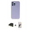 MARSİLYAN™- iPhone 13 Pro Max Kılıf Zirve Modern Özel Seri - Siyah Bilvis 3D Mat Cam Ekran Koruyucu + Raze Metal Kamera Lens - GD