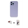 MARSİLYAN™- iPhone 13 Pro Max Kılıf Zirve Modern Özel Seri - Siyah Bilvis 3D Mat Cam Ekran Koruyucu + Pers Alüminyum Kamera Lens - KI