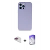 MARSİLYAN™- iPhone 13 Pro Max Kılıf Zirve Modern Özel Seri - Siyah Bilvis 5in1 3D Magic Cam Ekran Koruyucu + Pers Alüminyum Kamera Lens - GI