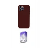 MARSİLYAN™- iPhone 13 Pro Max Kılıf Zirve Modern Özel Seri - Siyah Bilvis 5in1 3D Magic Cam Ekran Koruyucu
