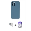 MARSİLYAN™- iPhone 13 Pro Max Kılıf Zirve Modern Özel Seri - Siyah Bilvis 5in1 3D Magic Cam Ekran Koruyucu + Pers Alüminyum Kamera Lens - SABE