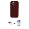 MARSİLYAN™- iPhone 13 Pro Max Kılıf Zirve Modern Özel Seri - Siyah Bilvis 5in1 3D Magic Cam Ekran Koruyucu + Pers Alüminyum Kamera Lens - GI