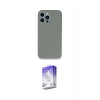 MARSİLYAN™- iPhone 13 Pro Max Kılıf Zirve Modern Özel Seri - Siyah Bilvis 5in1 3D Magic Cam Ekran Koruyucu