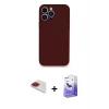 MARSİLYAN™- iPhone 13 Pro Max Kılıf Zirve Modern Özel Seri - Siyah Bilvis 5in1 5D Magic Hayalet Cam Ekran Koruyucu + Pers Alüminyum Kamera Lens - KI