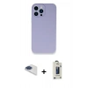 MARSİLYAN™- iPhone 13 Pro Max Kılıf Zirve Modern Özel Seri - Siyah Bilvis Hayalet Cam Ekran Koruyucu + Pers Alüminyum Kamera Lens - LT