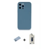 MARSİLYAN™- iPhone 13 Pro Max Kılıf Zirve Modern Özel Seri - Siyah Bilvis Hayalet Cam Ekran Koruyucu + Shine Kamera Lens Koruma Cam - MI