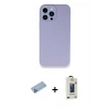 MARSİLYAN™- iPhone 13 Pro Max Kılıf Zirve Modern Özel Seri - Siyah Bilvis Hayalet Cam Ekran Koruyucu + Shine Kamera Lens Koruma Cam - MI
