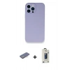 MARSİLYAN™- iPhone 13 Pro Max Kılıf Zirve Modern Özel Seri - Siyah Bilvis Hayalet Cam Ekran Koruyucu + Renkli Kamera Lens Koruma Cam - MI