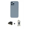 MARSİLYAN™- iPhone 13 Pro Max Kılıf Zirve Modern Özel Seri - Siyah Bilvis Hayalet Cam Ekran Koruyucu + Raze Metal Kamera Lens - GD