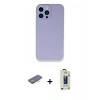 MARSİLYAN™- iPhone 13 Pro Max Kılıf Zirve Modern Özel Seri - Siyah Bilvis Hayalet Cam Ekran Koruyucu + Renkli Kamera Lens Koruma Cam - TU
