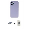 MARSİLYAN™- iPhone 13 Pro Max Kılıf Zirve Modern Özel Seri - Siyah Bilvis Hayalet Cam Ekran Koruyucu + Sarı Renkli Kamera Lens Koruma Cam