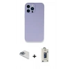 MARSİLYAN™- iPhone 13 Pro Max Kılıf Zirve Modern Özel Seri - Siyah Bilvis Hayalet Cam Ekran Koruyucu + Pers Alüminyum Kamera Lens - SABE