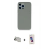 MARSİLYAN™- iPhone 13 Pro Max Kılıf Zirve Modern Özel Seri - Siyah Joko 5D Cam + Rainbow Kamera Lens Koruma Cam - BZ