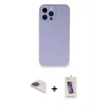 MARSİLYAN™- iPhone 13 Pro Max Kılıf Zirve Modern Özel Seri - Siyah Joko 5D Cam + Pers Alüminyum Kamera Lens - GI