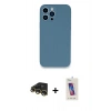 MARSİLYAN™- iPhone 13 Pro Max Kılıf Zirve Modern Özel Seri - Siyah Joko 5D Cam + Raze Metal Kamera Lens - GD