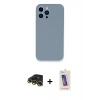 MARSİLYAN™- iPhone 13 Pro Max Kılıf Zirve Modern Özel Seri - Siyah Joko 5D Cam + Raze Metal Kamera Lens - GD