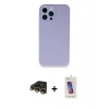 MARSİLYAN™- iPhone 13 Pro Max Kılıf Zirve Modern Özel Seri - Siyah Joko 5D Cam + Raze Metal Kamera Lens - GD