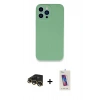 MARSİLYAN™- iPhone 13 Pro Max Kılıf Zirve Modern Özel Seri - Siyah Joko 5D Cam + Raze Metal Kamera Lens - GD