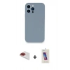 MARSİLYAN™- iPhone 13 Pro Max Kılıf Zirve Modern Özel Seri - Siyah Joko 5D Cam + Pers Alüminyum Kamera Lens - KI