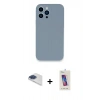 MARSİLYAN™- iPhone 13 Pro Max Kılıf Zirve Modern Özel Seri - Siyah Joko 5D Cam + Pers Alüminyum Kamera Lens - LT