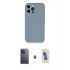 MARSİLYAN™- iPhone 13 Pro Max Kılıf Zirve Modern Özel Seri - Siyah Joko 5D Cam + Neon Fosforlu Kamera Lens - MI