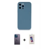MARSİLYAN™- iPhone 13 Pro Max Kılıf Zirve Modern Özel Seri - Siyah Joko 5D Cam + Neon Fosforlu Kamera Lens - MI