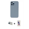 MARSİLYAN™- iPhone 13 Pro Max Kılıf Zirve Modern Özel Seri - Siyah Joko 5D Cam + Rainbow Kamera Lens Koruma Cam - MI