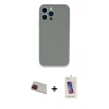 MARSİLYAN™- iPhone 13 Pro Max Kılıf Zirve Modern Özel Seri - Siyah Joko 5D Cam + Rainbow Kamera Lens Koruma Cam - KI