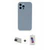 MARSİLYAN™- iPhone 13 Pro Max Kılıf Zirve Modern Özel Seri - Siyah Joko 5D Cam + Rainbow Kamera Lens Koruma Cam - KI