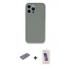 MARSİLYAN™- iPhone 13 Pro Max Kılıf Zirve Modern Özel Seri - Siyah Joko 5D Cam + Renkli Kamera Lens Koruma Cam - SI