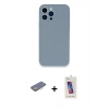 MARSİLYAN™- iPhone 13 Pro Max Kılıf Zirve Modern Özel Seri - Siyah Joko 5D Cam + Renkli Kamera Lens Koruma Cam - SI