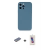 MARSİLYAN™- iPhone 13 Pro Max Kılıf Zirve Modern Özel Seri - Siyah Joko 5D Cam + Renkli Kamera Lens Koruma Cam - SI
