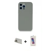 MARSİLYAN™- iPhone 13 Pro Max Kılıf Zirve Modern Özel Seri - Siyah Joko 5D Cam + Rainbow Kamera Lens Koruma Cam - REGD