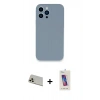 MARSİLYAN™- iPhone 13 Pro Max Kılıf Zirve Modern Özel Seri - Siyah Joko 5D Cam + Rainbow Kamera Lens Koruma Cam - REGD