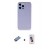 MARSİLYAN™- iPhone 13 Pro Max Kılıf Zirve Modern Özel Seri - Siyah Joko 5D Cam + Shine Kamera Lens Koruma Cam - PE