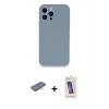 MARSİLYAN™- iPhone 13 Pro Max Kılıf Zirve Modern Özel Seri - Siyah Joko 5D Cam + Renkli Kamera Lens Koruma Cam - TU